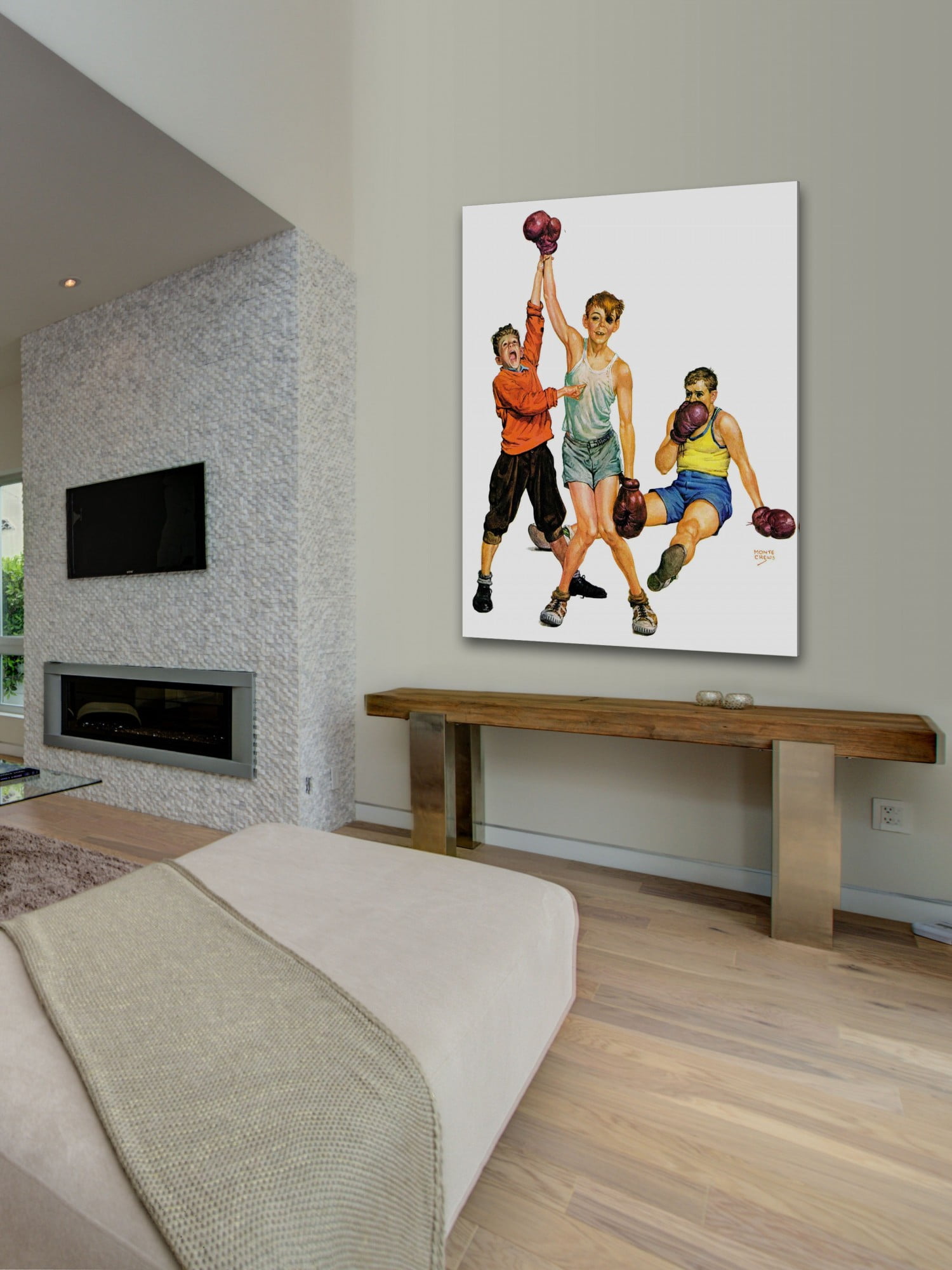 Marmont Hill Boxing Champ by Monte Crews Painting Print on Canvas