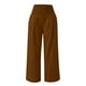thumbnail image 4 of ICHUANYI ClearanceWomen's Loose Wide Leg Pants High Waist Straight Pants Casual Pants(Brown, XL) ICHUANYI WER20232080501524, 4 of 5