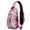 Rose-red-2, variant on Floral Retro Sling Bag Lightweight Artistic Crossbody Daypack for City Walking