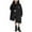Black, variant on Girls Loose Trench Coat Mid Length Single Breasted Lapel Collar Fashion Casual Windbreaker Long Jacket Outerwear (7 Years, Black)
