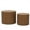 JJK010-Walnut, variant on Kevinplus Modern Black Coffee Table Set of 2, Round Nesting Table for Living Room, Apartment