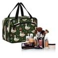 thumbnail image 6 of Travel Hanging Toiletry Bag with 4 Zipped Compartments Waterproof Makeup Accessories Spacious Cosmetic Bag Cartoon Geese Carrying Presents Large, 6 of 9