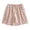 Pink, variant on Women's Shorts Elastic Waist Checkered Washed Summer Thin Style With Side Pockets Home Capri Beach Gym Shorts
