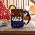 thumbnail image 6 of Funny Coffee Mugs The Lord Is My Shepherd And He Knows I''m Gay Ceramic Tea Cup LGBT Festival Party Customized Ceramic Mugs Gifts for Women Him Girlfriend Unisex 15oz Black, 6 of 6