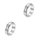 thumbnail image 1 of Minnieouse Anillo ligero portátil de moda anillos de dedo impermeable tamaño pequeño joyería hombres regalo adulto cumpleaños Festival 9 9 color acero 2piezas, 1 of 6