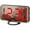 Black-red, variant on Digital Alarm Clock, Large LED Display, with USB Charger, Snooze Function Dim Mode Wall Hanging Beside Desk Clock for Bedroom Black Room Decor