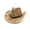 Khaki, variant on AWZXDE Unisex Hand Woven Hollowed Out Straw Cowboy Hat Summer Western Style Sun Cap For Men Women