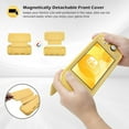 thumbnail image 3 of ProCase Flip Cover for Nintendo Switch Lite with 2 Pack Tempered Glass Screen Protectors, Slim Protective Case with Magnetically Detachable Front Cover for Nintendo Switch Lite 2019 -Yellow, 3 of 8