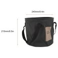 thumbnail image 4 of Collapsible Bucket 10L High Temperature Resistant Portable Folding Water Bucket with Handle for Camping Fishing Picnic Black, 4 of 8