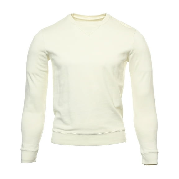 24 Standard Mens 100% Cotton Crew Neck Sweatshirt (2XLarge, Vintage White)