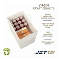 thumbnail image 3 of Jet Paper Bags [25 PCS] 15" x 10" x 15.75"H White Virgin Kraft Paper Shopping Bag with Twisted Handles for Gift, Cargo, Large, Wedding, Party Favor, Thank You and More -Juna, 3 of 9