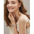 thumbnail image 3 of Wearlizer Metal Band Compatible with Samsung Galaxy Watch 9/8 40mm 44mm & Watch 8 Classic 46mm, Dressy Stainless Steel Chain Bracelet Band for Women, No Gap Adjustable Strap, 3 of 7