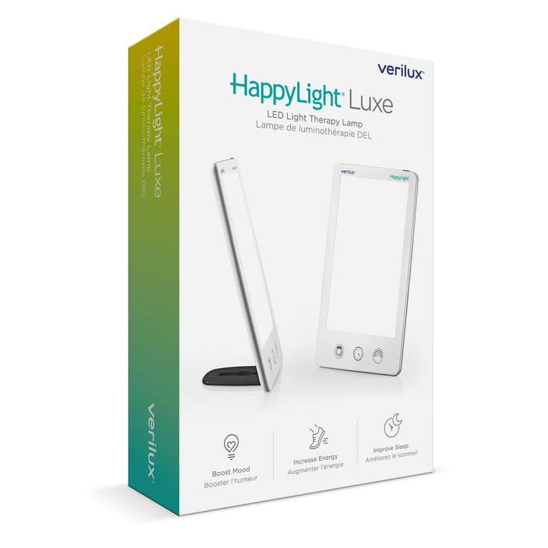 dæmning kollidere accelerator Verilux HappyLight® VT43 Luxe 10,000 Lux LED Bright White Light Therapy Lamp  with Adjustable Brightness, Color, and Countdown Timer, 53 sq. in. Lens  Size - Walmart.com