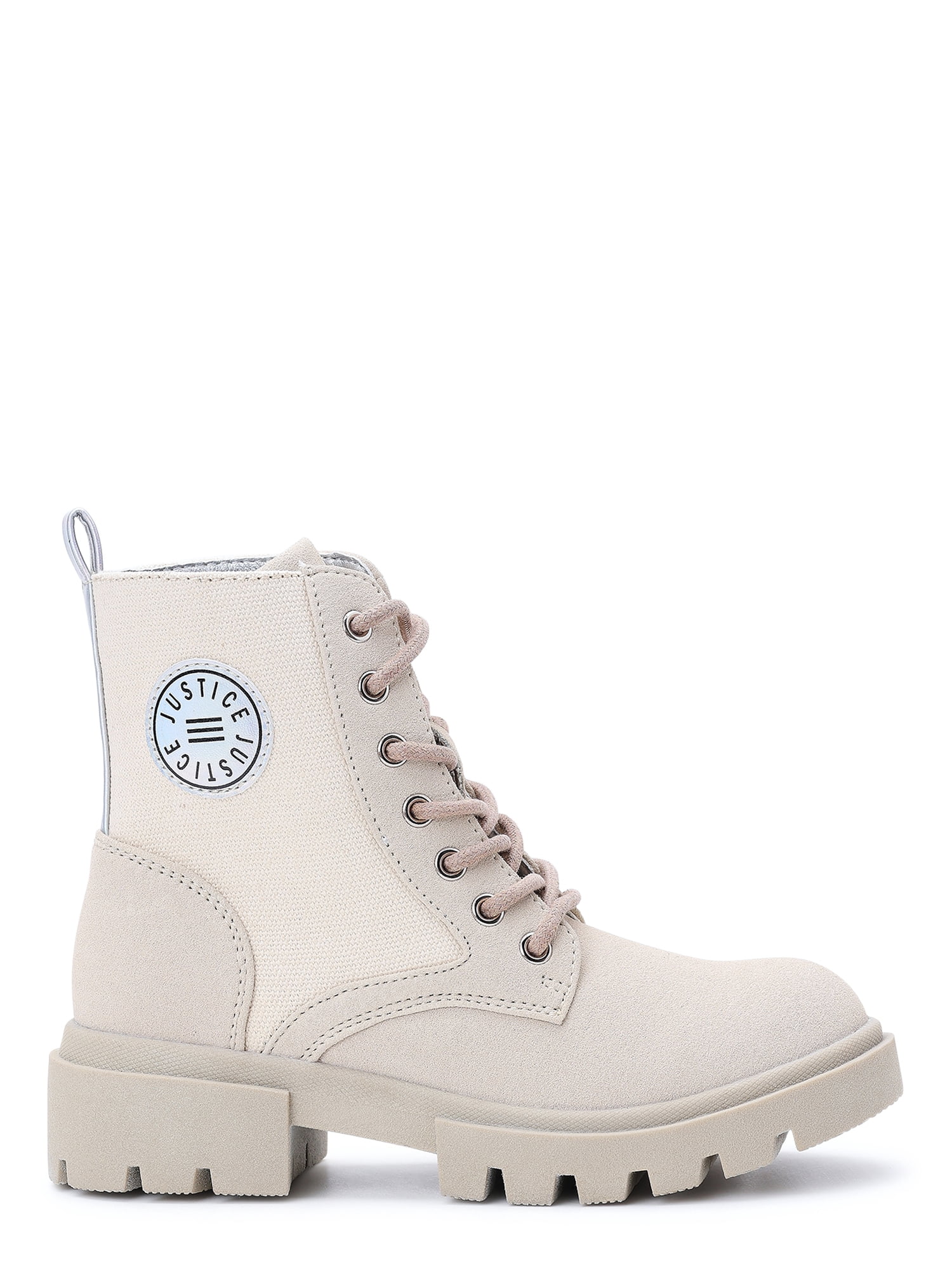 Justice Girls Lace Up Lug Boots, Sizes 13-4