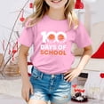 thumbnail image 2 of PMVFHDE T-Shirt pour Filles T-Shirts Graphiques Hauts d'Été Basiques pour Fille Tunique T-Shirt pour Fille Garçon et Fille Mode Décontractée Imprimé Col Rond Manches Courtes T-Shirt Haut Rose, 6-7 Ans, 2 of 4
