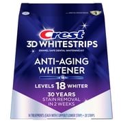 Crest Teeth Whitening Kit, 3DWhitestrips Anti‑Aging Teeth Whitening Kit, 14 Count