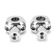 thumbnail image 2 of Handlebar Riser, Motorcycle Handlebar Clamp Anodized Treatment Round Head 25mm CNC  For Universal Motorcycle Black,Plating Silver, 2 of 8