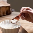 thumbnail image 4 of Cucharas de madera, paquete de 4 cucharas japonesas redondas de madera para sopa Phoebe con mango para niños, arroz, postre, cucharas de cocina para utensilios de cocina y cena, 4 of 7