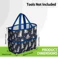 thumbnail image 3 of Garden Tool Bag,Siberian Husky Garden Tool Organizer,Garden Gifts,Waterproof Multi-Pocket Garden Tool Storage 11.8x5.5x11.4 Inch(Tools NOT Included), 3 of 6