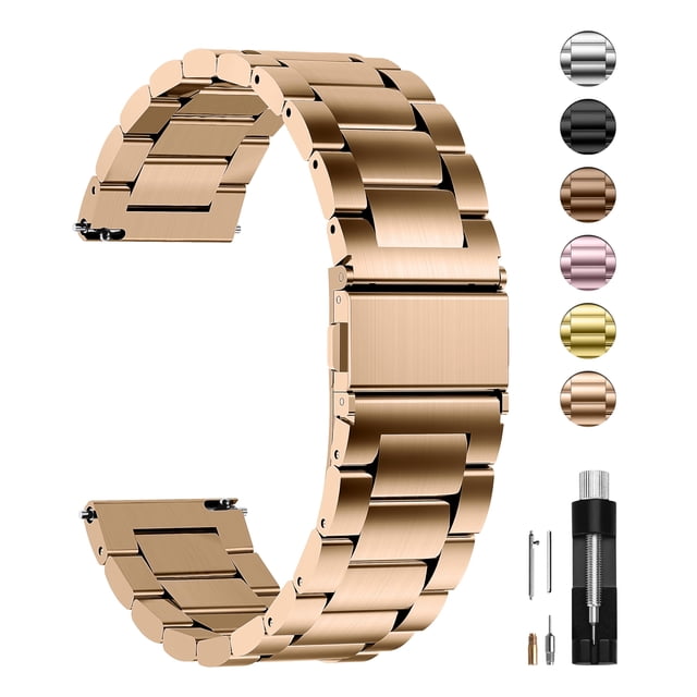 Correa de reloj Fullmosa de acero inoxidable de 20 mm para Samsung Galaxy