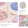 thumbnail image 4 of Manicure Glitter Safe Portable Shiny Surface Colorful Edelweiss Nail Art Sequins for Girls, 4 of 8