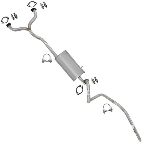Northeastern Exhaust Y-Pipe, Muffler & Tail Pipe Fits 2003-2011 Mercury Grand Marquis 4.6L (Single Exhaust Models Only) - Direct Fit | Stainless Steel System Kit