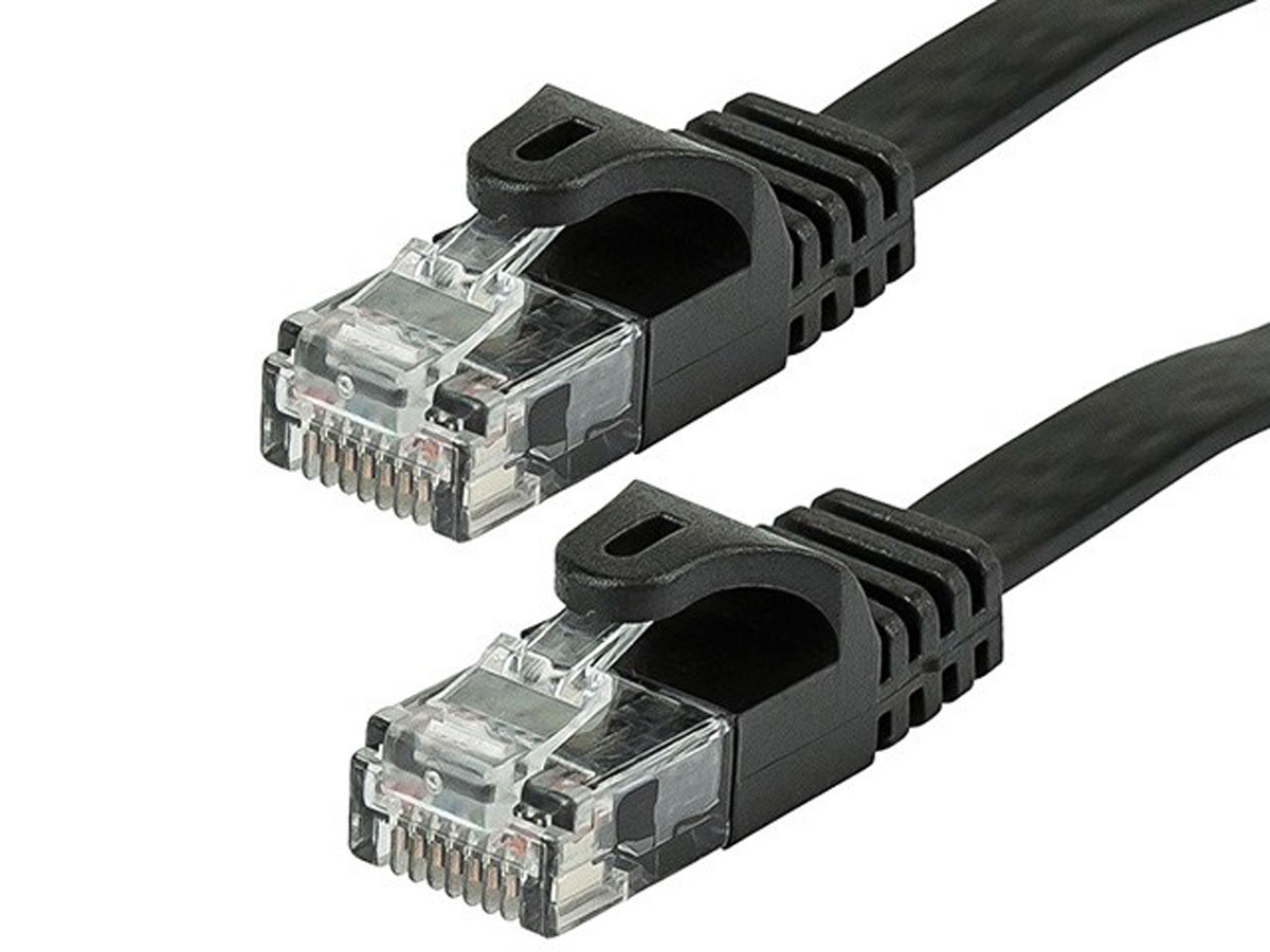 Monoprice Cat5e Patch Cable 100 Feet Black Network