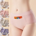 thumbnail image 2 of huanledash Leakproof Period Panties High-rise Breathable High Elasticity Menstrual Briefs for Daily Life, 2 of 8