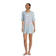 thumbnail image 2 of Grayson Social Juniors Oversized Sleepshirt and Scrunchie Set, 2-Piece, Sizes S-3X, 2 of 5