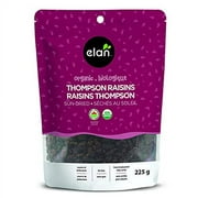 ELAN Organic Sun-Dried Thompson Raisins, Non-GMO, Vegan, Gluten-Free