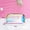 Small, variant on Women Fashion Cosmetic Bag Semi-circular Illusion Laser Makeup Bags Portable Dumpling Shape Travel Amenity Bag Storage Bags