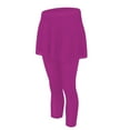 thumbnail image 6 of Skirt with Leggings for Women, Audhol Women's Two Piece Leggings Skirt Summer Sports Pleated High Waist Wrap Skirt Pants Athletic Skirt with Leggings Hot Pink 3XL, 6 of 10