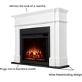 thumbnail image 3 of Real Flame Harlan 55" Grand Electric Fireplace in White, 3 of 9