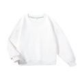 thumbnail image 1 of Sudadera para niños Cuello redondo Manga larga Moda Casual Niños Cuello redondo Jersey Top para niños y niñas Blanco 130 cm / 51,2 pulgadas, 1 of 5