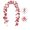 Red B, variant on Artificial Red Berry Vines Garland 78.74In Christmas Decoration For Home Mantel Door 1 Pack
