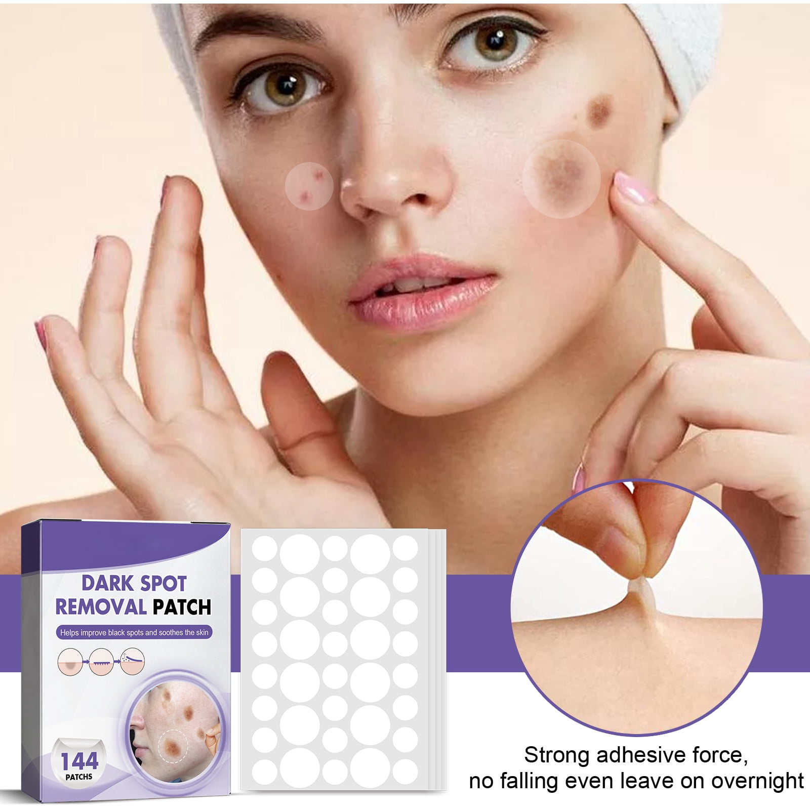 Alvantor Simple Patches for Face with Niacinamide Vitamin C, Reduces Discoloration & Redness, 144 Patches