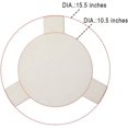 thumbnail image 2 of Ceramic Plate Setter Heat Deflector for Medium Big Green Egg Plate Setter Smoking Stone Pizza Stone ConvEGGtor Big Green Egg Accessories Heat Plate Replacement for Kamado Grill, 2 of 5