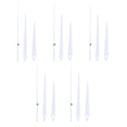 thumbnail image 3 of Clock Movement Mechanism, Non Ticking Hands, Replacement Clock Hands Kit Made of Aluminum, DIY Clock Parts Replacement for Clock Repair, 5 Sets of White, 3 of 7