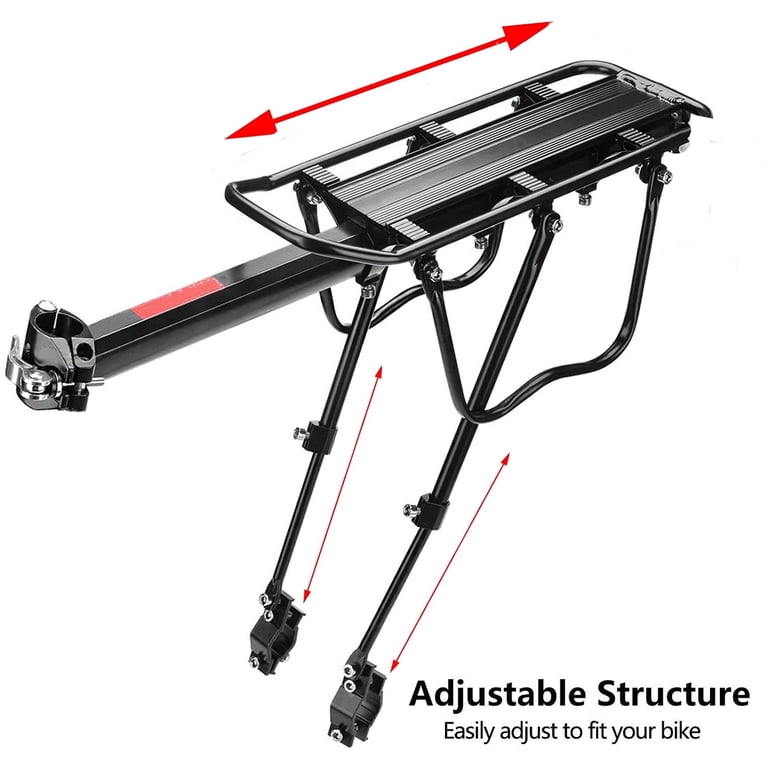 Adjustable Bicycle Rear Rack – Quick Release Aluminum Alloy Cargo Carrier For MTB, City, Cruiser Bikes 6 thumbnail image