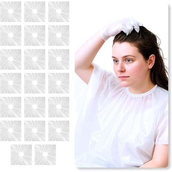 Disposable Hair Color Capes Suitable for Salons and Home Haircuts Cloak Bib 20 Pieces