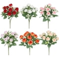thumbnail image 3 of BKER Simulation Rose Silk Flower Rose Home Decoration Ornaments Spring Atmosphere Layout Simulation Green Exquisite Simulation Flowers., 3 of 4