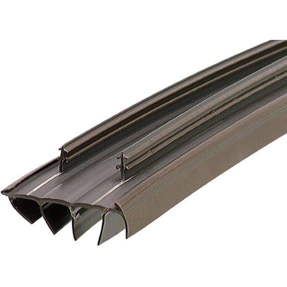 M-D Building Products 67967 Kerf Style 36 Inch Vinyl Replacement Door Bottom with Vinyl Fins, Brown (2 Pack), Improve the energy efficiency of.., By Brand MD Building Products