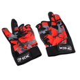 thumbnail image 1 of 3 de corta guantes antideslizantes de mujeres hombres antideslizantes para fotografía deportes al aire libre camping rojo Sunnimix Guantes de pesca, 1 of 8