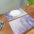 thumbnail image 3 of Butterfly Lavender Flowers Placemats Set of 6 Summer Sunlight Place Mats Washable for Kitchen Dining Table Heat Resistant Decorative Colth Table Mats 12x18 Inch, 3 of 6