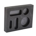thumbnail image 2 of Molde de lingote de grafito, 3 rectangulares, 2 agujeros redondos, molde de fundición resistente a altas temperaturas para Metal, oro, plata, latón, 2 of 5