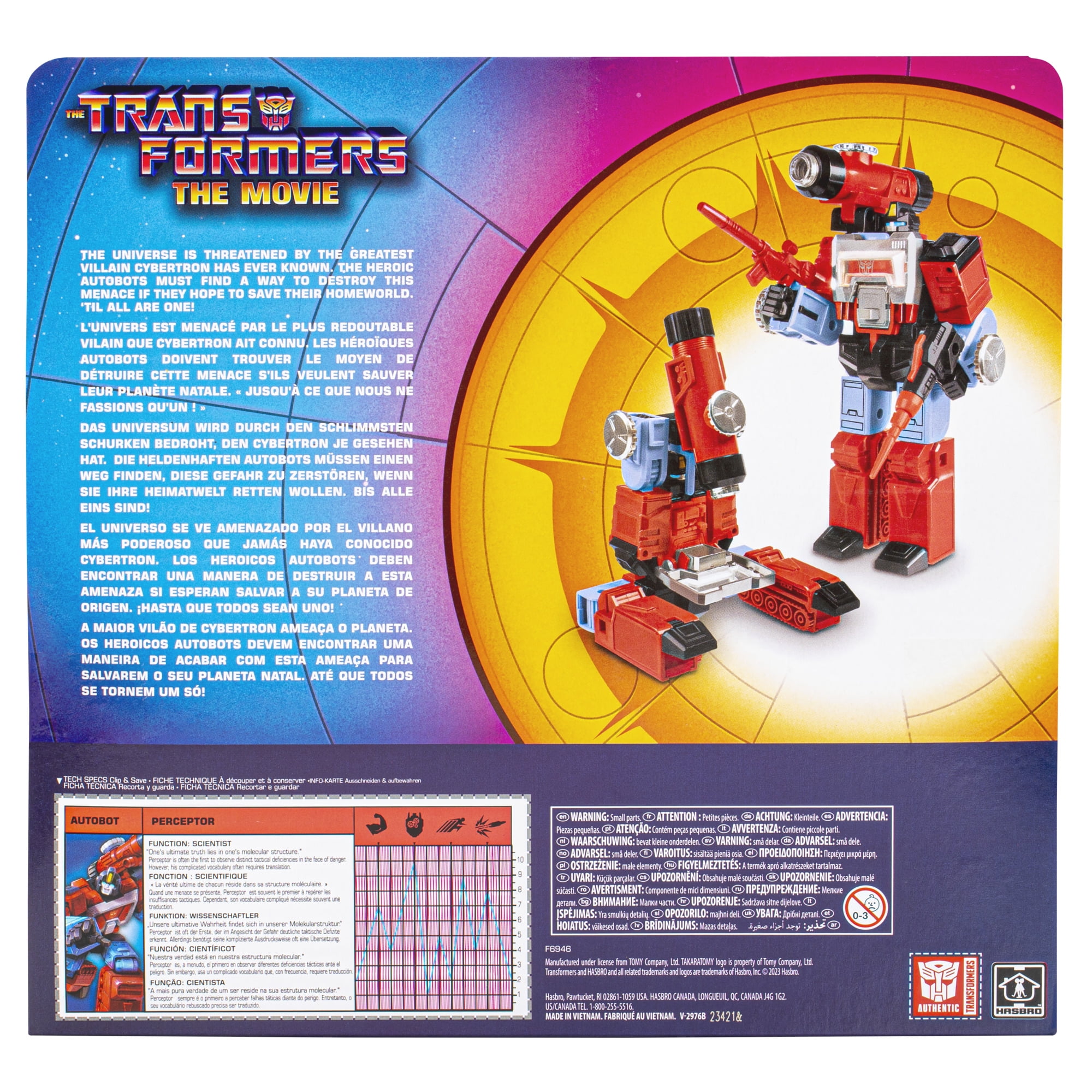 Transformers Retro G1 Perceptor Converting Action Figure