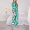 thumbnail image 3 of Balery Alapaca in Boho Conjunto de Pijama con Estampado para Mujer, Conjunto de Dos Piezas con Manga Larga, Ropa de Dormir Suave con Bolsillos, Pijamas Cómodos-XX-Large, 3 of 7