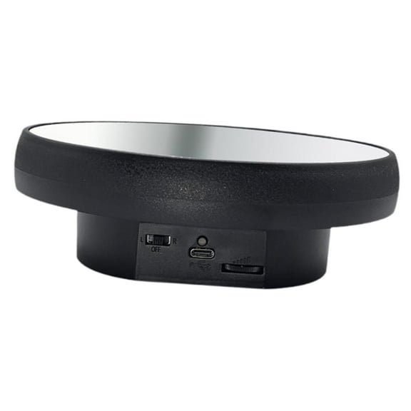 Segolike Electric Rotating Jewelry Display Stand Automatic Display Tray Gifts Multifunctional Revolving Base for Collectible Miniature 16 cm Black
