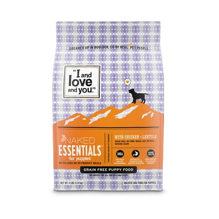 UPC: 0818336012297 | I and love and you  Naked Essentials Dry Puppy Food  Grain-Free Chicken & Lentils  4 Lb