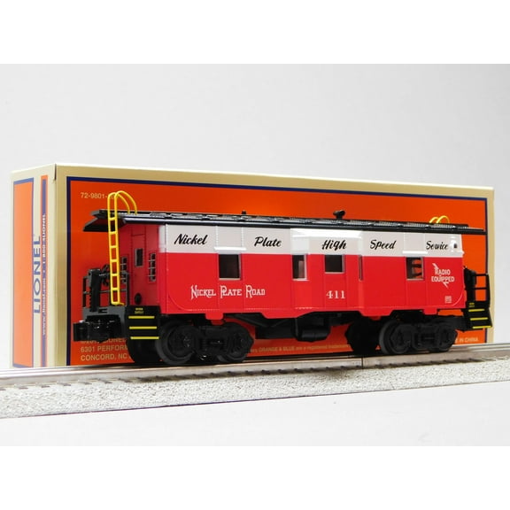 LIONEL NICKEL PLATE ROAD NKP BAY WINDOW CABOOSE #411 O GAUGE 1922020 - 1922025